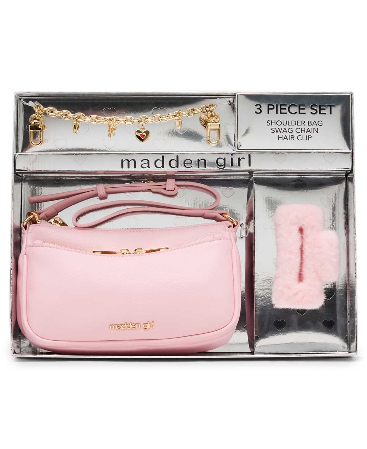 Madden Girl 3-Piece Crossbody Faux Leather Shoulder Bag