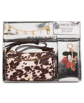 Gift Set Faux Leather Crossbody Shoulder Bag, 3-Piece Set
