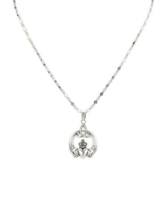 Silver-Tone Triquetra Charm Adjustable Necklace