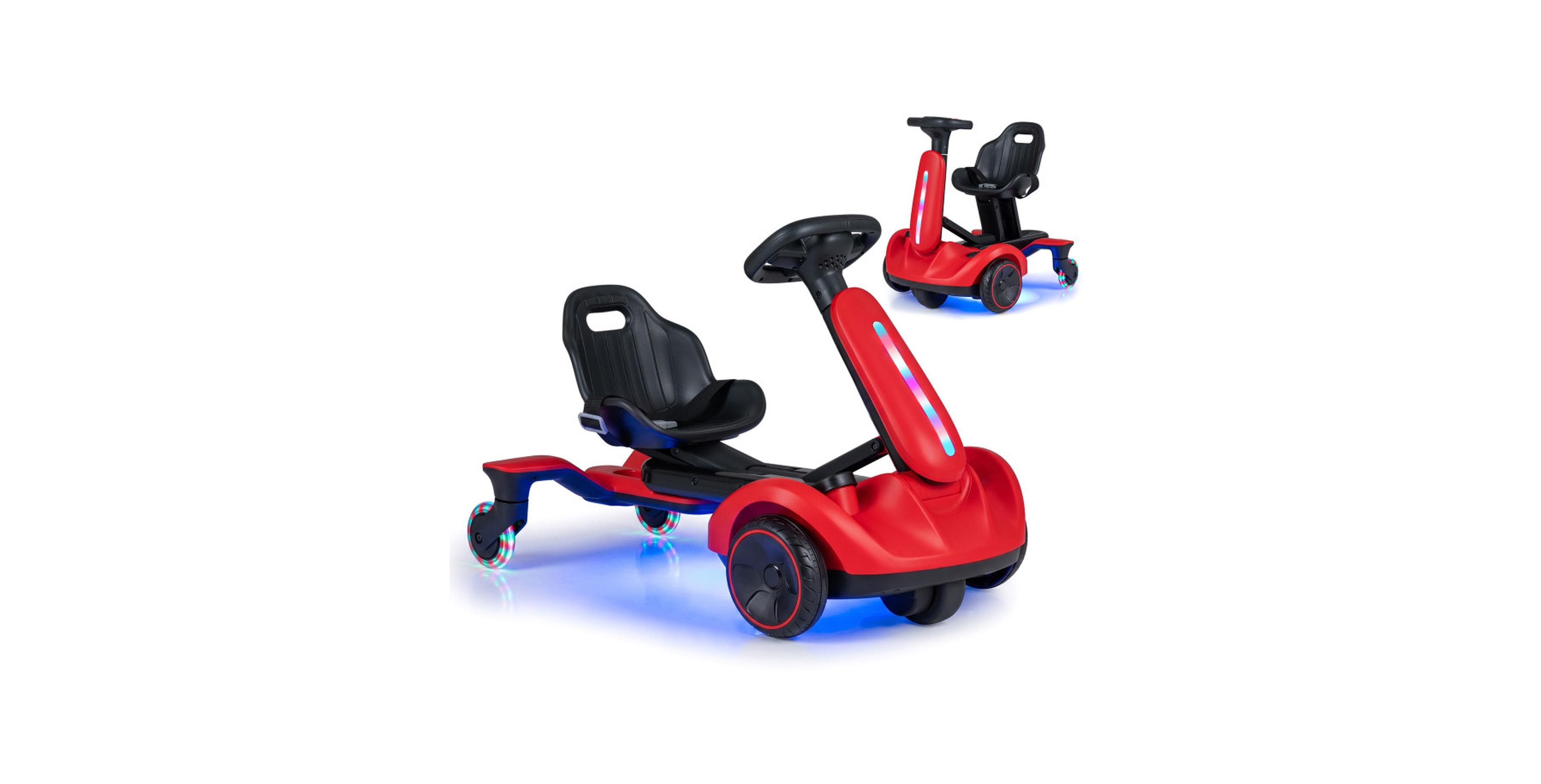 Hongge 6V Ride On Drift Car with Two-Position Adjustable Seat, 55 lb. Capacity, Ages 3–8