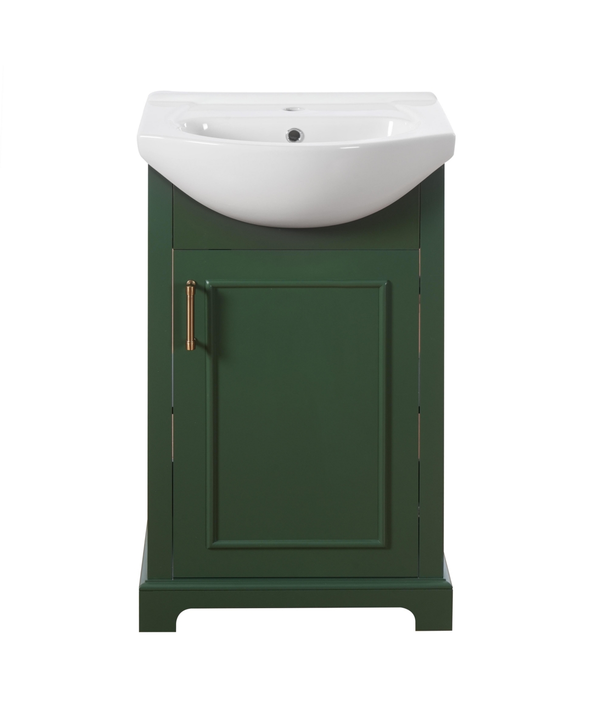 Sillysis 20 Inch Freestanding Bathroom Vanity, Mdf Cabinet with Solid Pine Wood Parts, Ceramic Integrated Sink, Soft-Close Door, Assembly Required - G