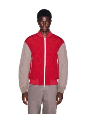 Men's Quilted Logo Bomber Jacket