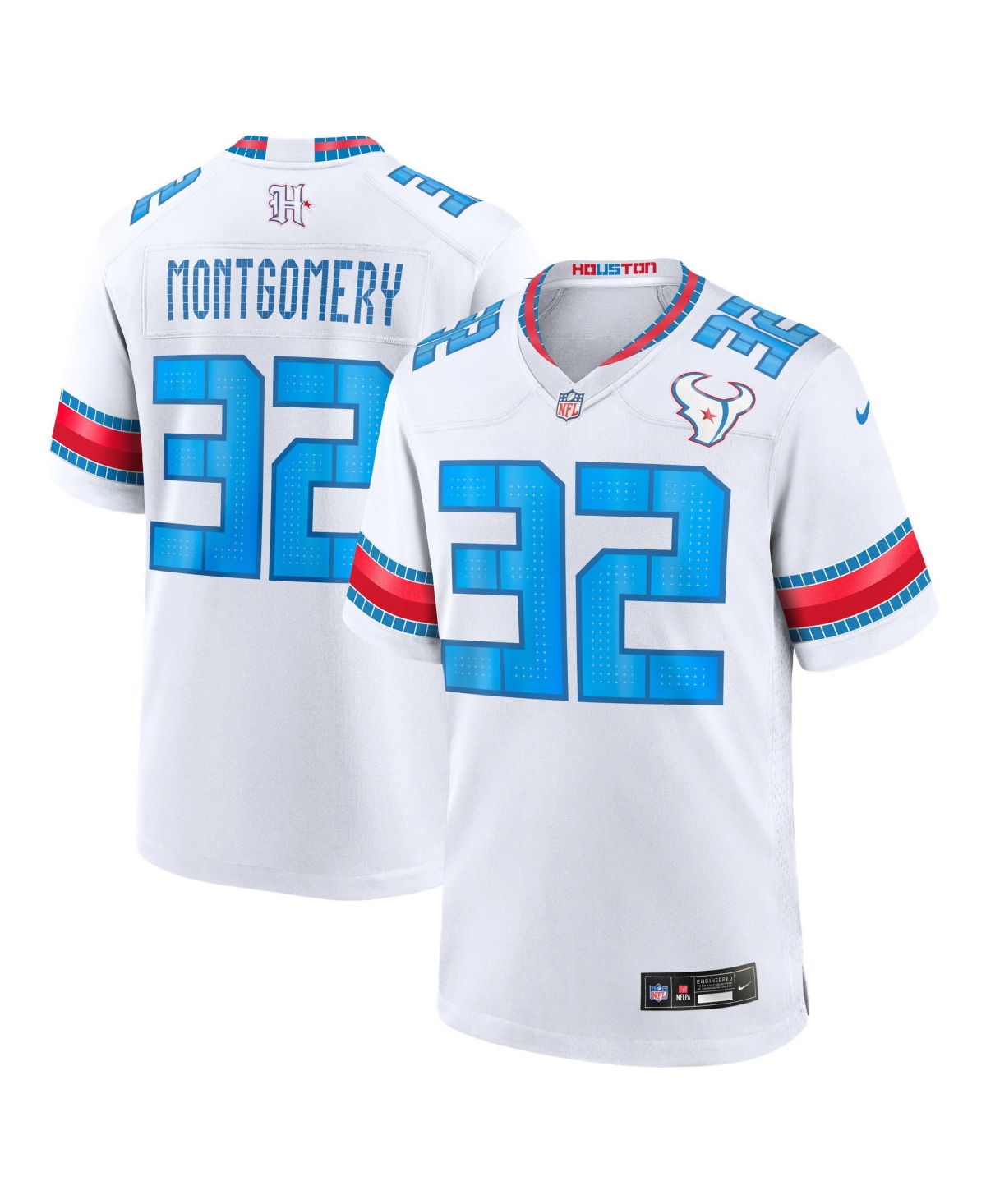 David Montgomery Houston Texans Rivalries Collection Nike Men's NFL Game Jersey in White | 67NM0JFP9HF-PMH