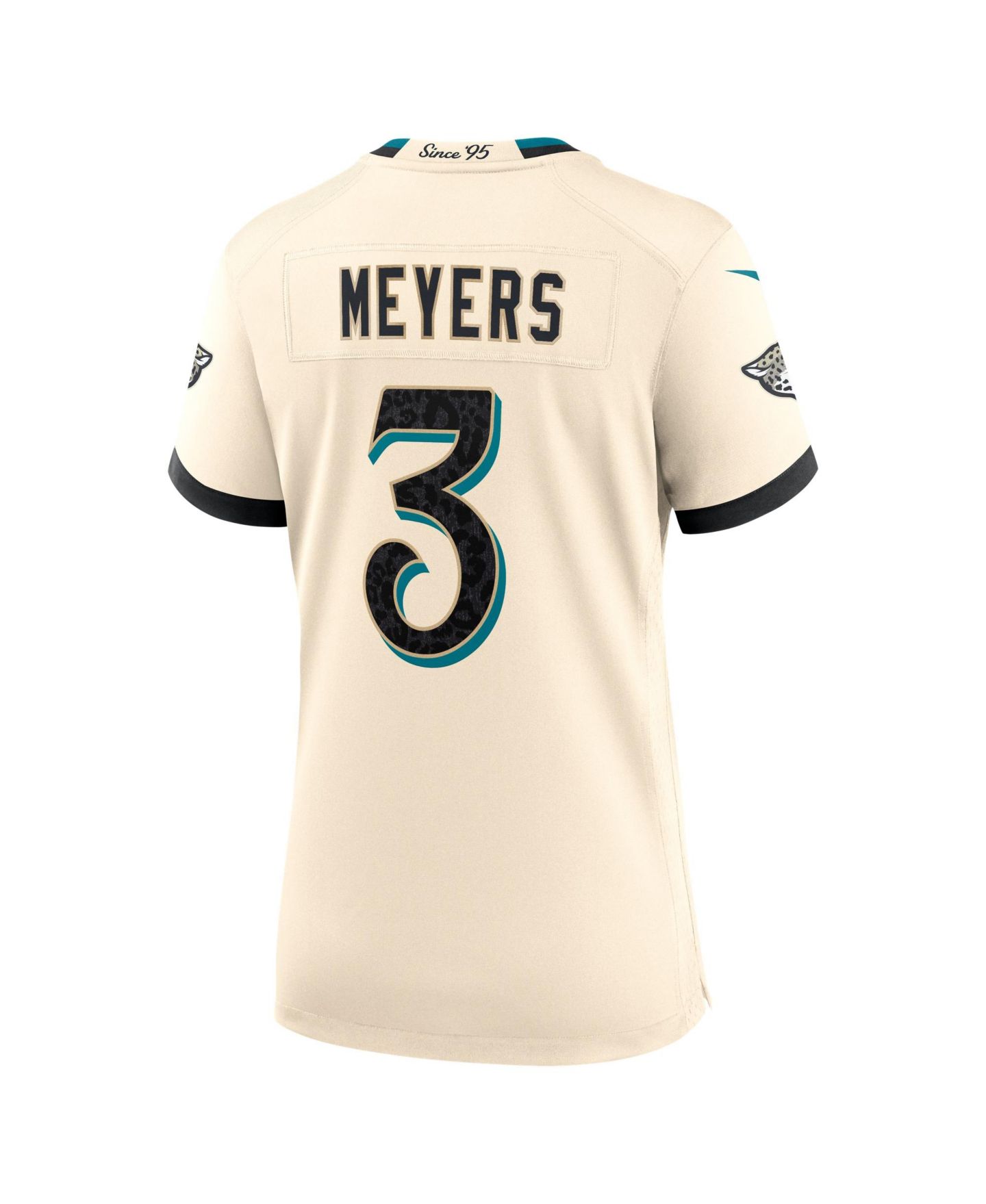Женский топ Nike Jakobi Meyers Natural Jacksonville Jaguars 2026 Rivalries Collection Game Jersey — фото 4