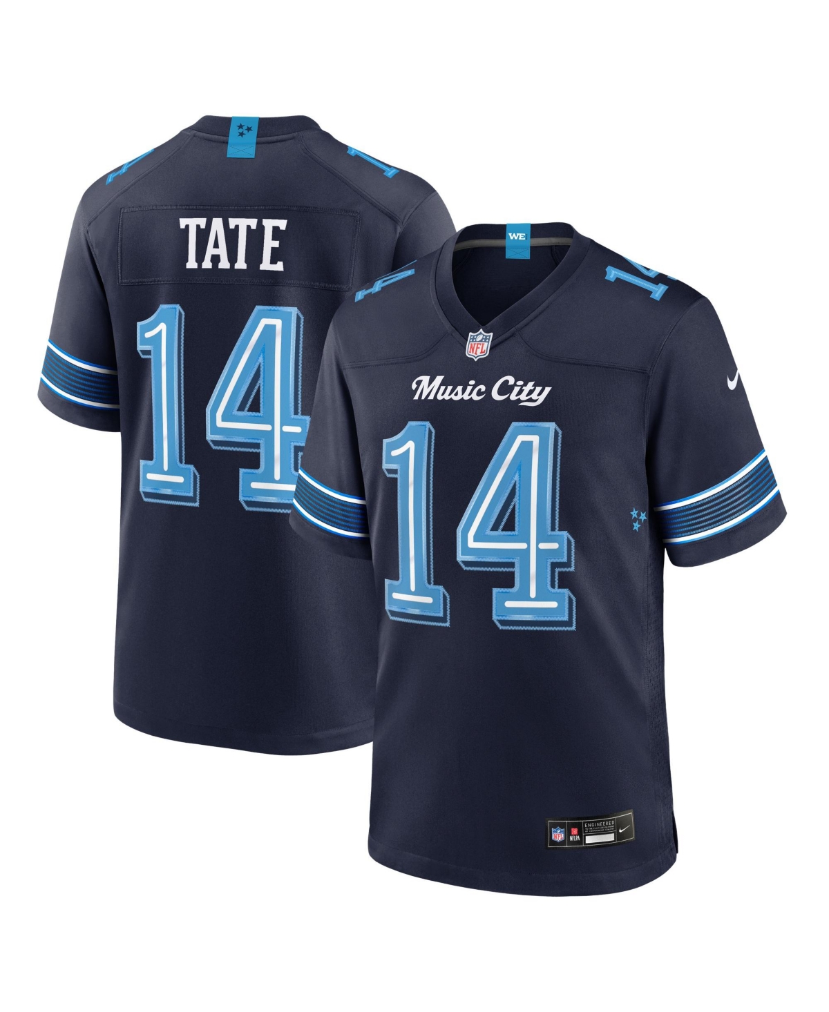 Carnell Tate Tennessee Titans Rivalries Collection Nike Men's NFL Game Jersey in Blue | 67NM0JFO9VF-RE1