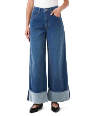 Women's Chenille Cuff Wide Leg Jean