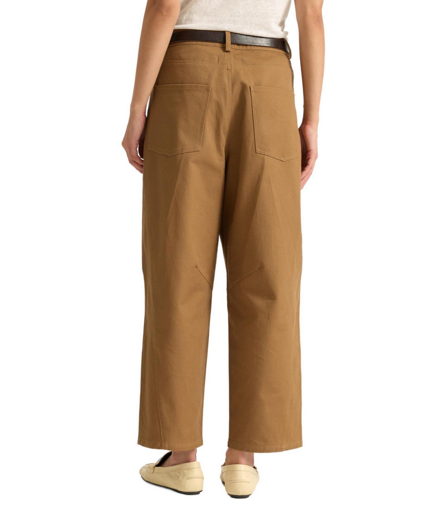 Женские брюки Albaray Cropped Barrel, цвет: Рыжевато-коричневый — фото 3