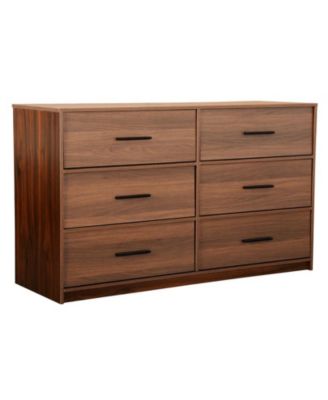MDF Frame Storage Cabinet with 6-Drawer Fabric Dresser