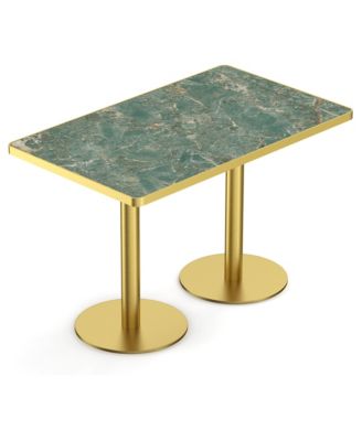 47.24" Faux Marble Sintered Stone Tulip Dining Table