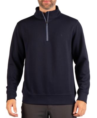 Men's Liquid Lux Quarter Zip with Contrast Zipper Detail Regular-Fit 4-Way Stretch Sweater