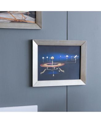 19.7" x 15.7" Modern Abstract Wall Decor and Futuristic Classic Motifs with Antiqued Frame