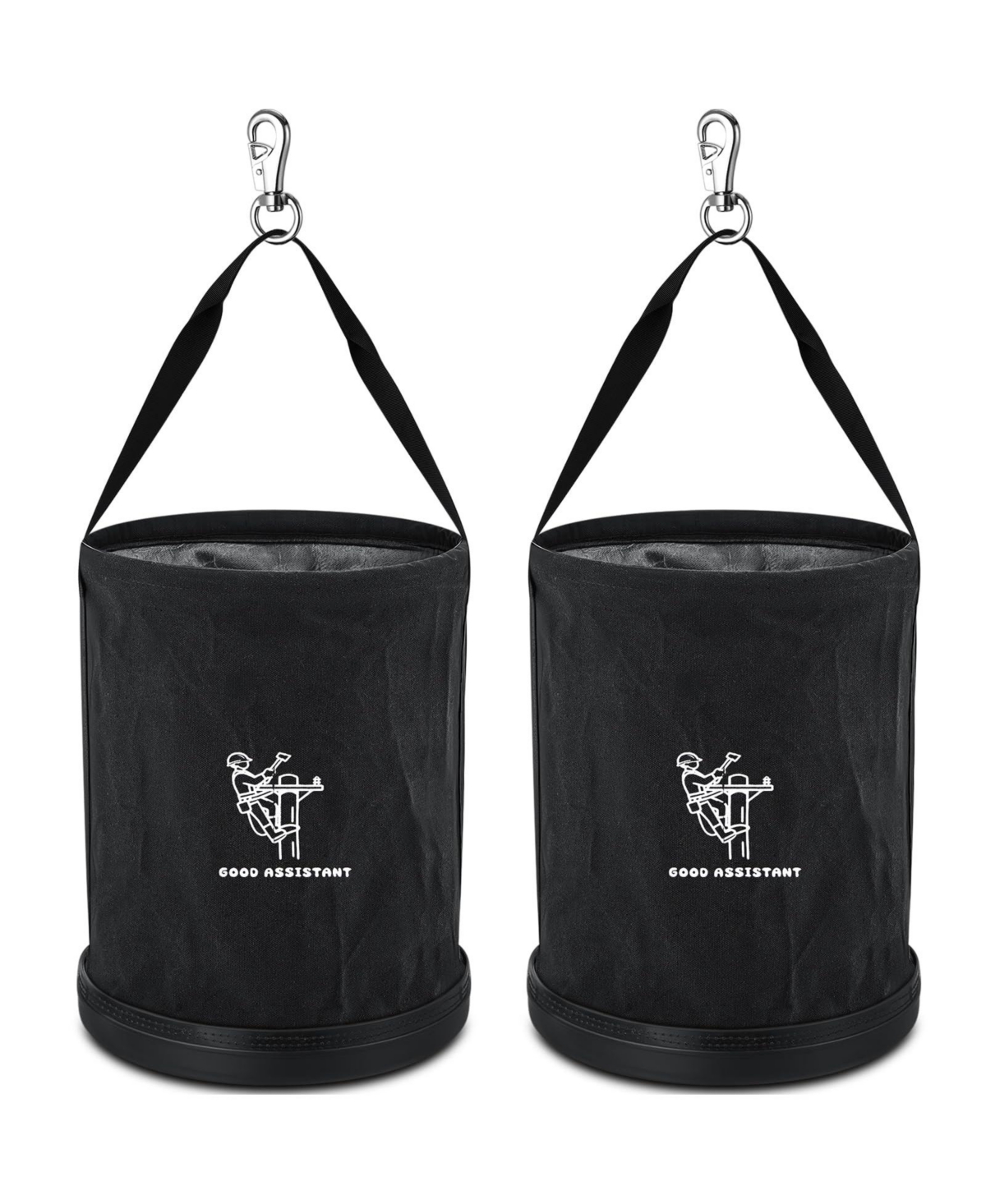 Xdovet 2 Pack 15IN X 12IN Linemen Canvas Tool Bucket Bag