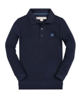 Toddler Boys' 2T-5T Long-Sleeve Pique Organic Cotton Polo Shirt