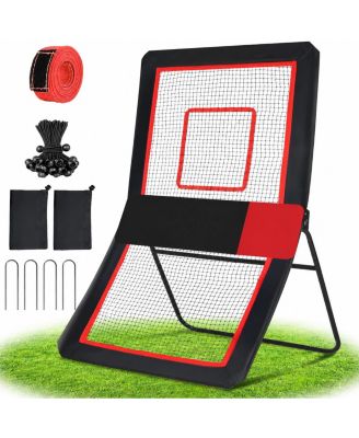 Multi Sport Training Net Adjustable Angles Portable Home Practice Gear
