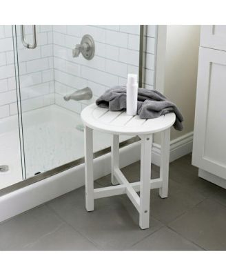 Round HDPE 16-Inch Modern End Table