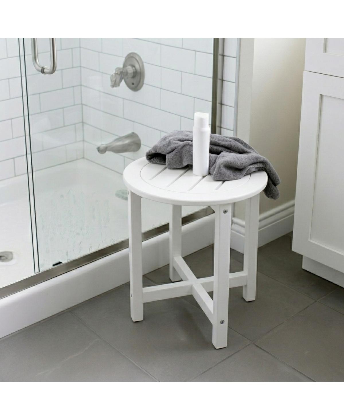 Streamdale Furniture Round Hdpe 16-Inch Modern End Table