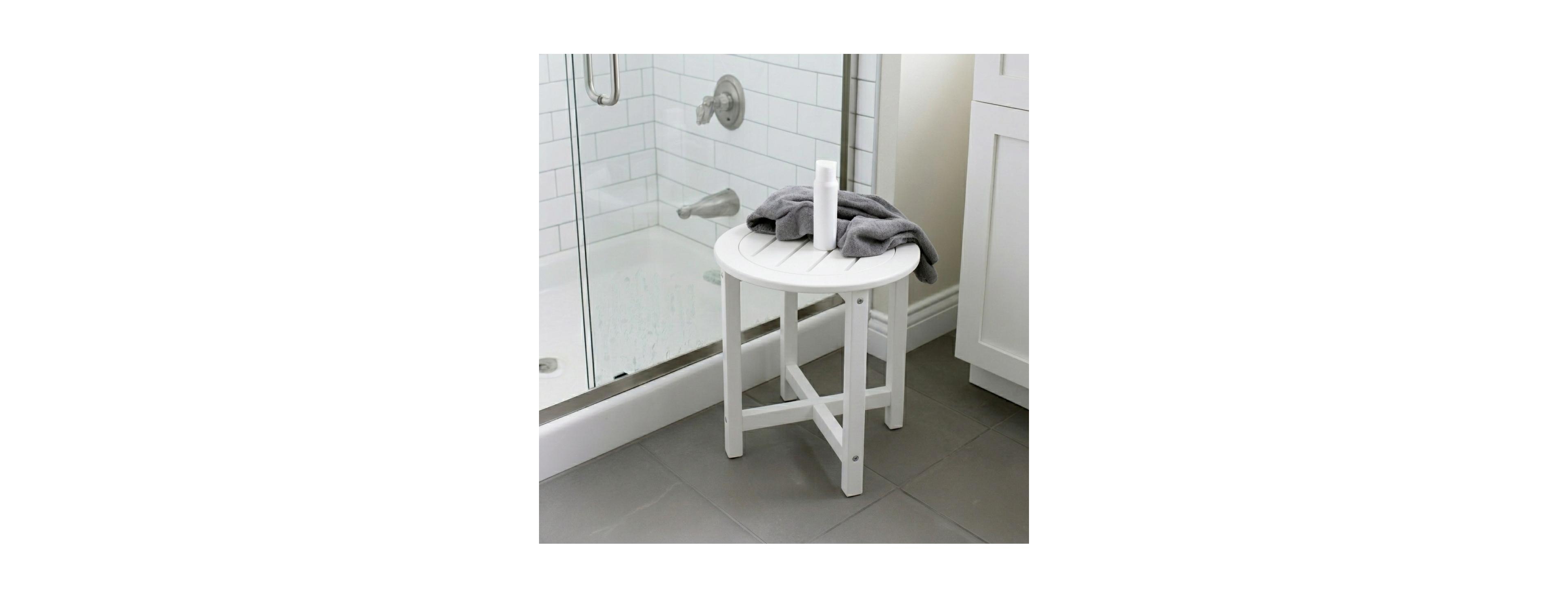 Streamdale Furniture Round Hdpe 16-Inch Modern End Table