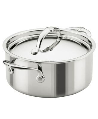 ProBond&reg; Luxe 3-Quart Professional Clad Stainless Steel Soup Pot with Lid
