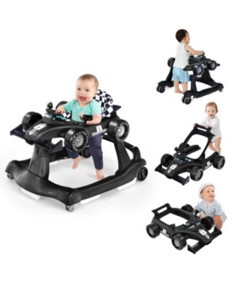 Toddler 4-in-1 Foldable Activity Push Walker with Adjustable Height