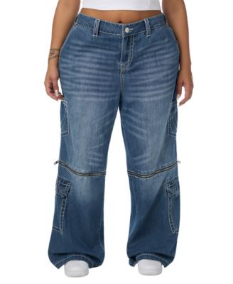 Plus Size Bobbi Mid-Rise Baggy Denim Jeans