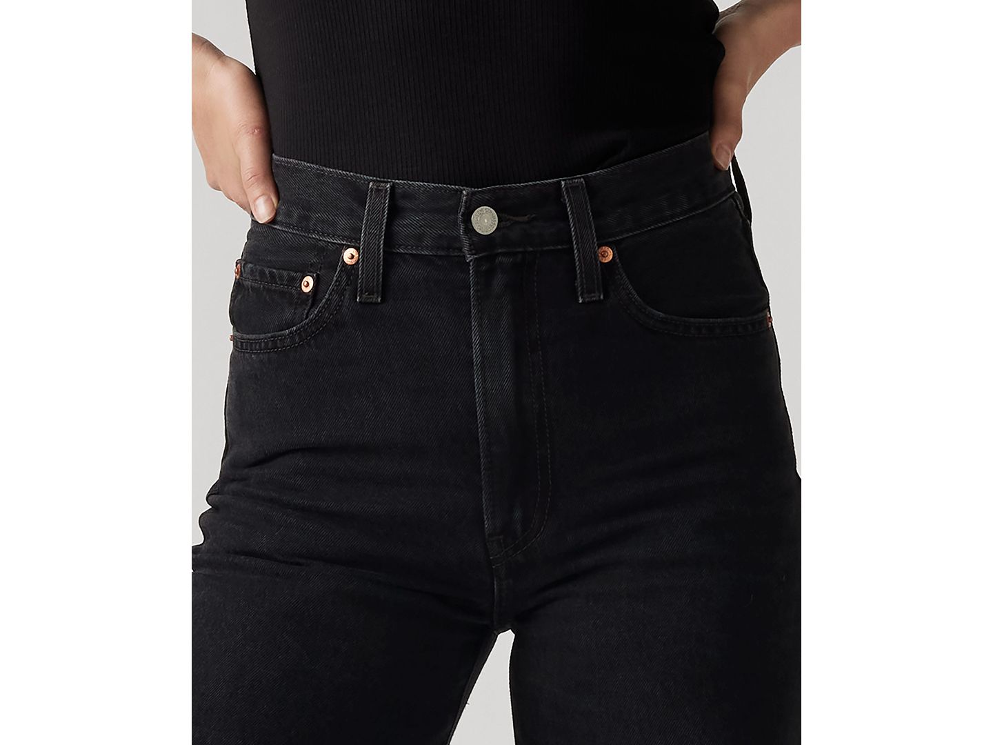 Женские джинсы Levi's Premium Ribcage Wide-Leg, цвет: Barely Freezing — фото 6