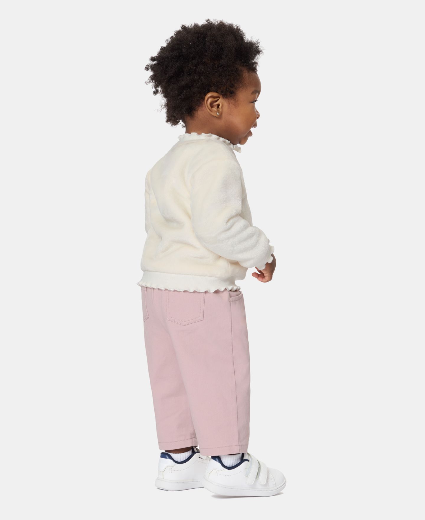Комплект Calvin Klein Long-Sleeve Sherpa Top and Pants, 2-Piece Set для девочек-малышей, цвет: Розовый — фото 8