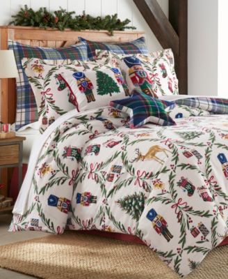 Festive Nutcrackers Reversible 3-Piece Comforter Set, Full/Queen