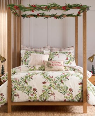 Gingerbread Village Reversible 2-Piece Duvet Cover Set, Twin/Twin XL