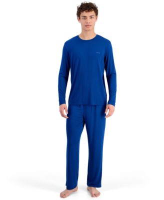 Men's Long-Sleeve Modal Crewneck & Pajama Pant, 2-Piece Set