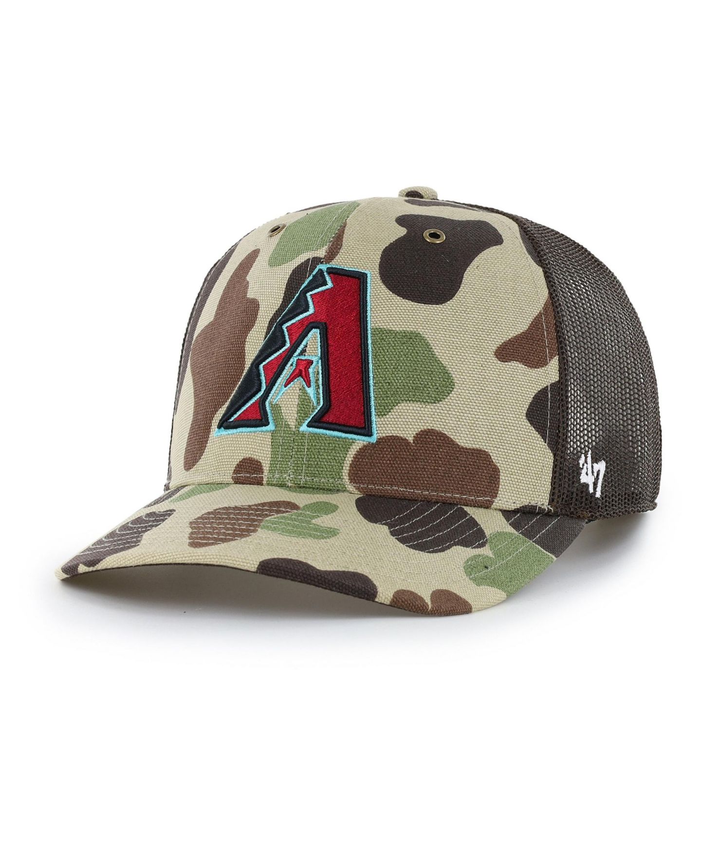 Мужская кепка '47 Brand Camo Arizona Diamondbacks Duck Camo Trucker Hat — фото 1
