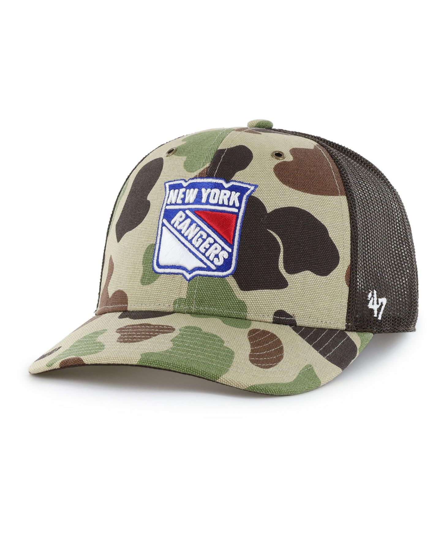 Мужская кепка '47 Brand Camo New York Rangers Duck Camo Trucker Hat — фото 1