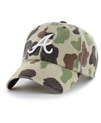 Men's Camo Atlanta Braves Duck Camo Clean Up Adjustable Hat