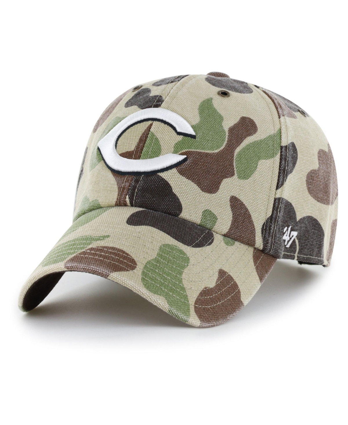 '47 Brand Men's Camo Cincinnati Reds Duck Camo Clean Up Adjustable Hat - Camo