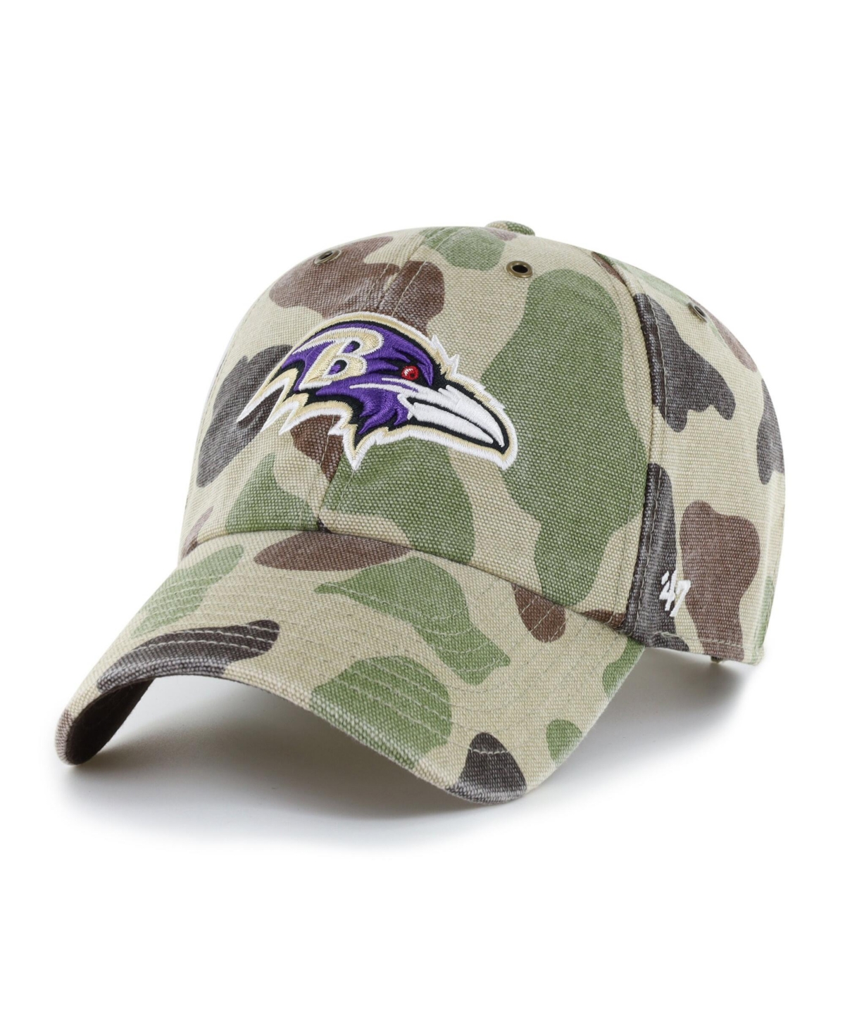 '47 Brand Men's Camo Baltimore Ravens Duck Camo Clean Up Adjustable Hat
