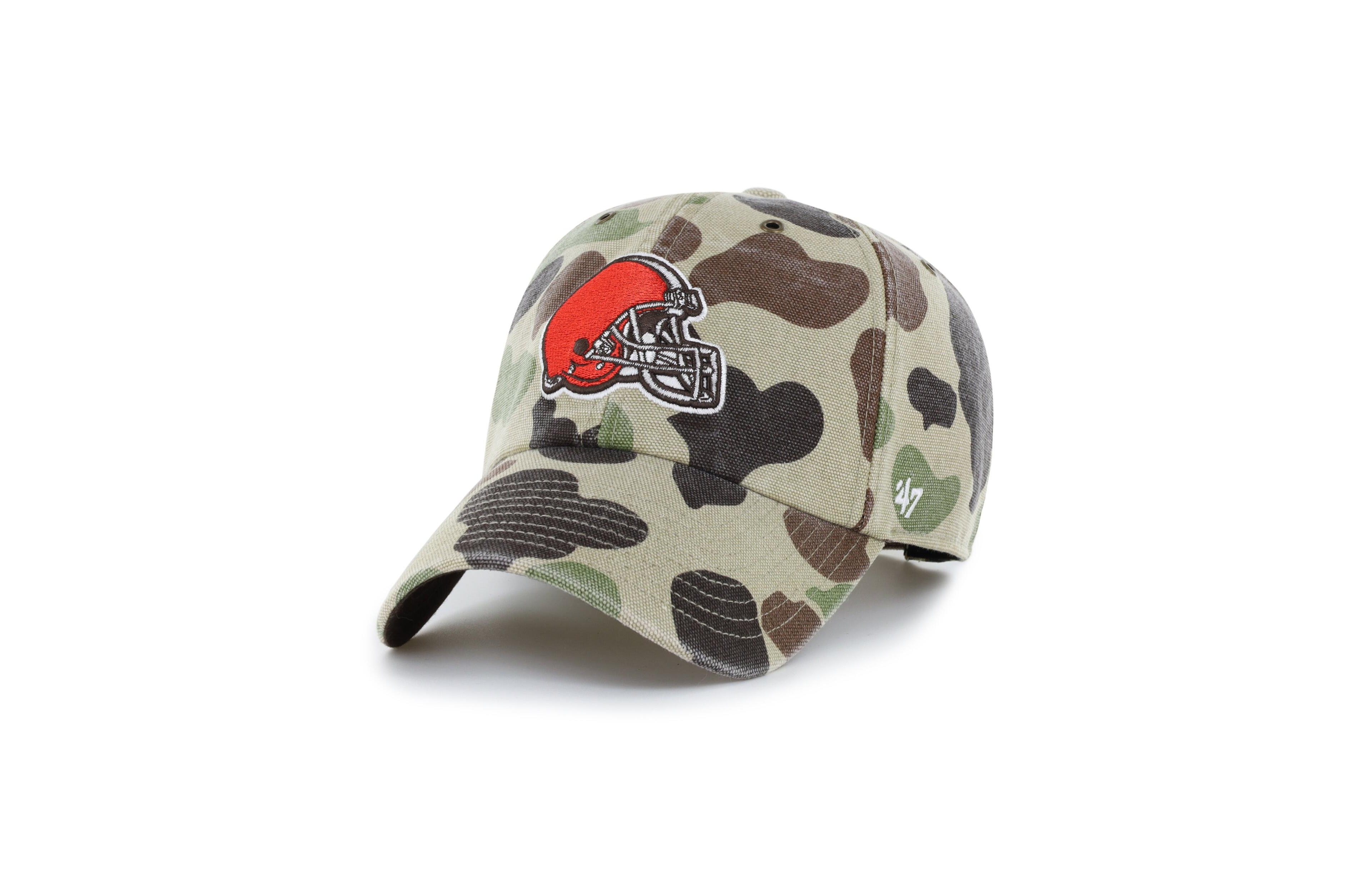 '47 Brand Men's Camo Cleveland Browns Duck Camo Clean Up Adjustable Hat