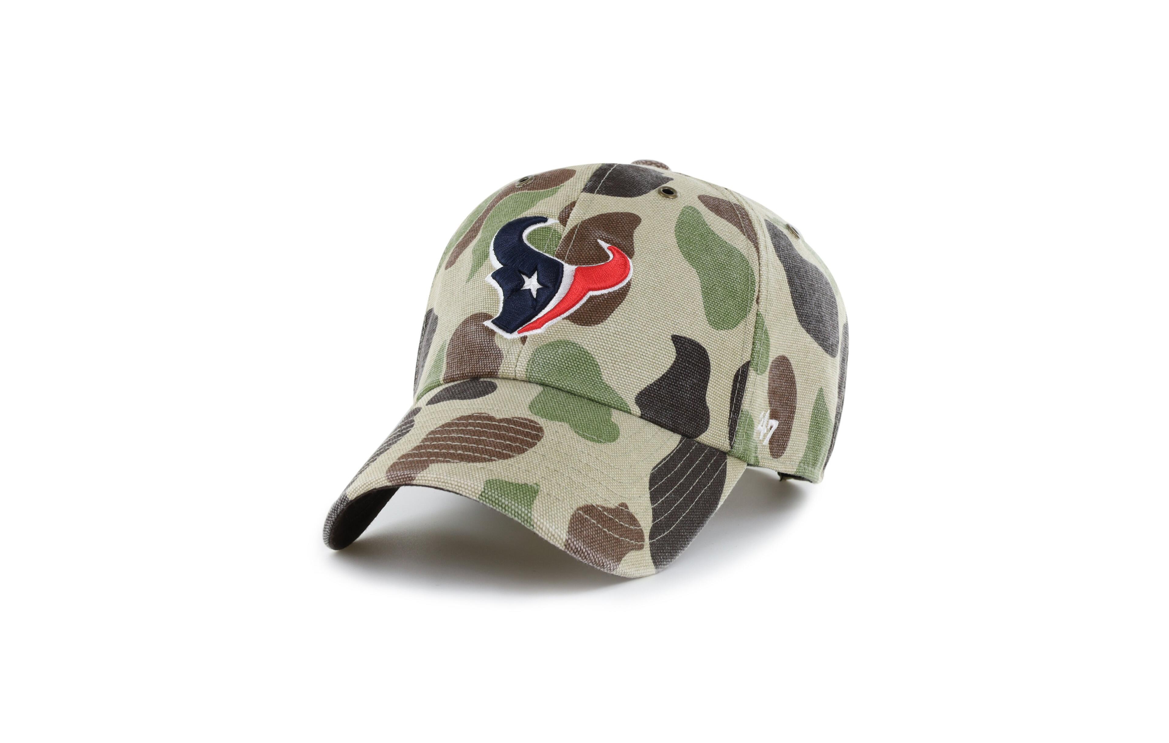 '47 Brand Men's Camo Houston Texans Duck Camo Clean Up Adjustable Hat