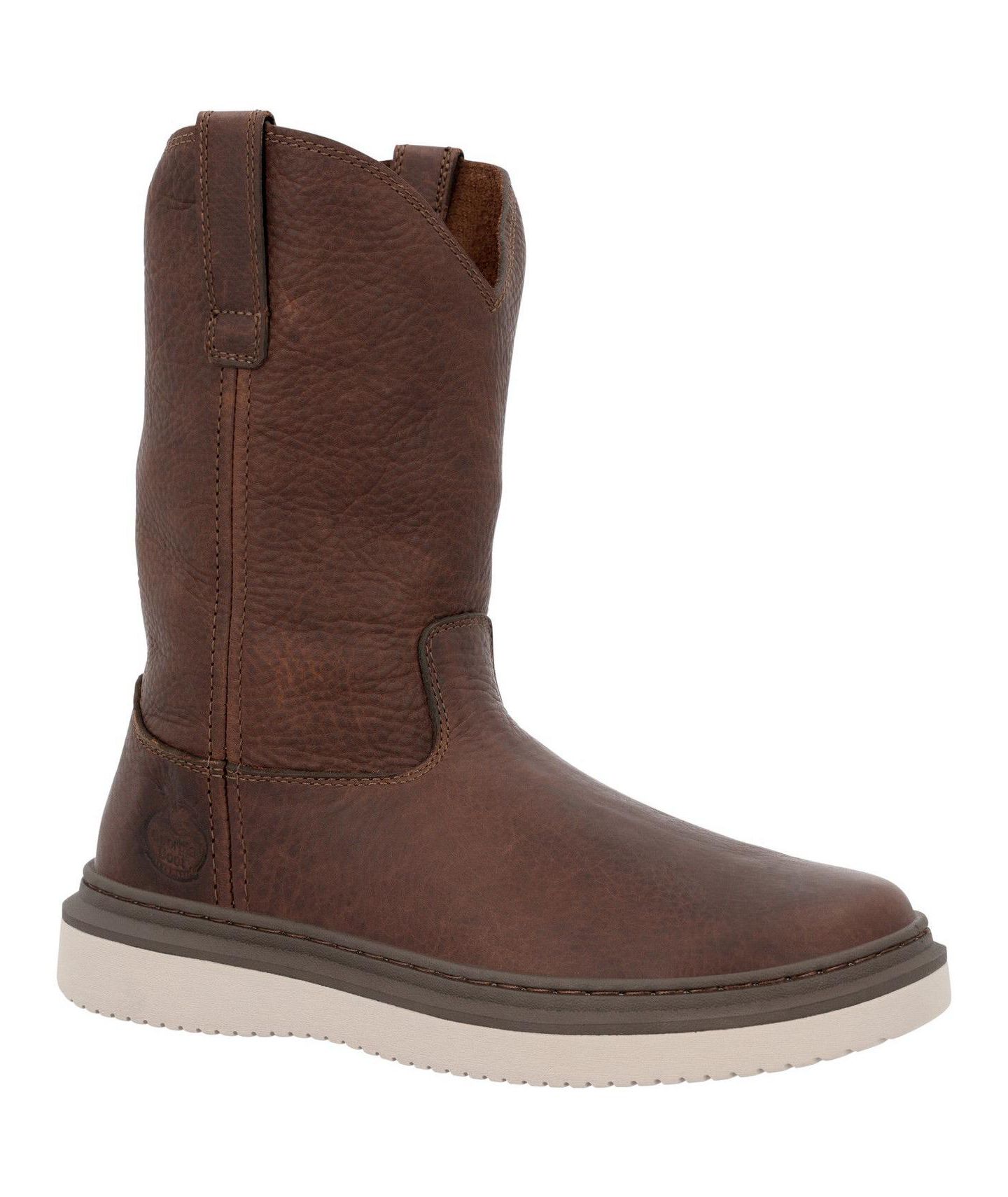 Мужские ботинки GEORGIA BOOT Wedge Superlyte 11" Pull-On Work Boot, цвет: Коричневый — фото 13