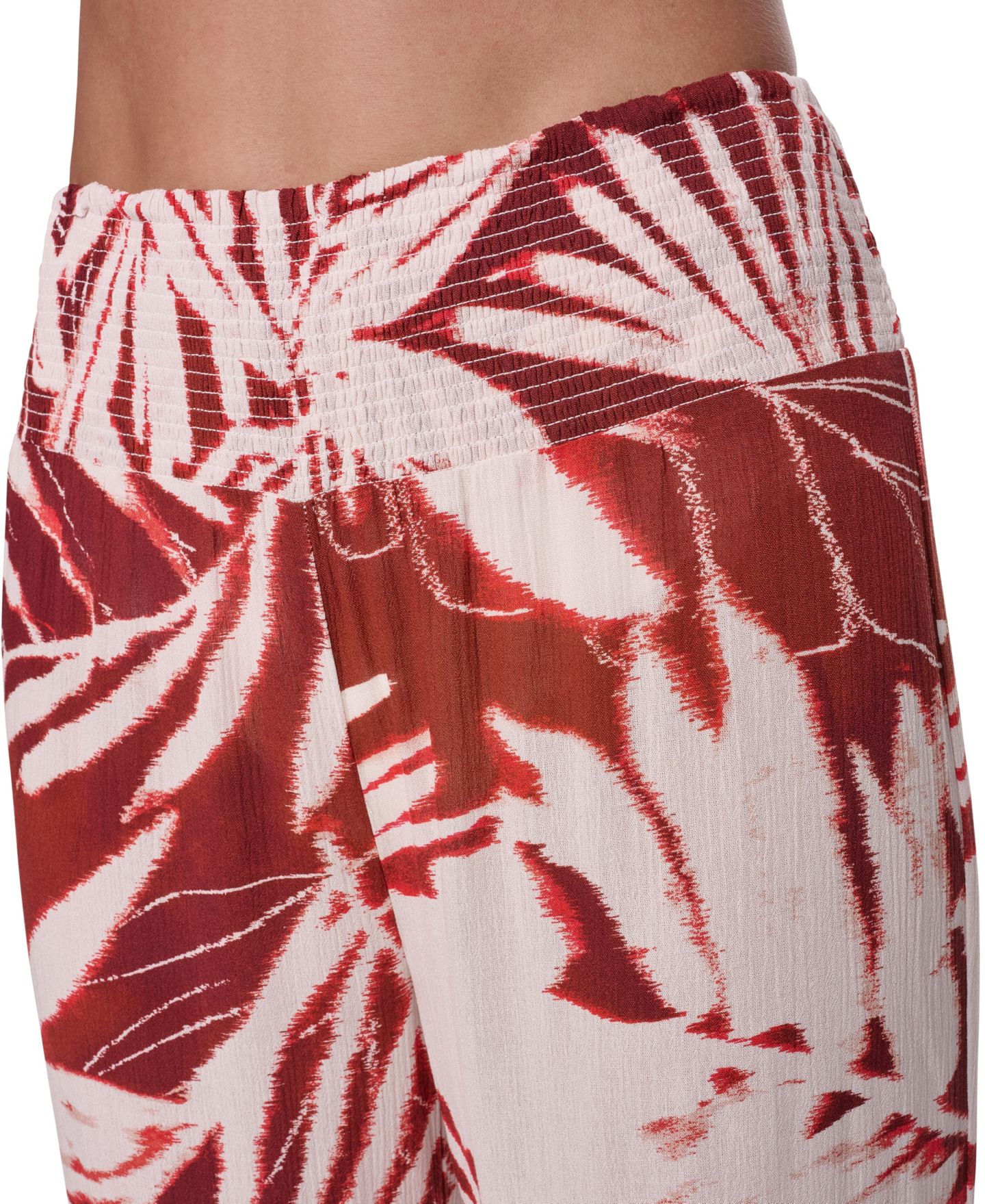 Женские брюки DKNY Smocked-Waist Cover-Up Pull-On, цвет: Чёрный — фото 21