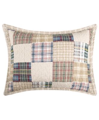 Oxford Multi-Plaid Quilted Cotton Pillow Shams