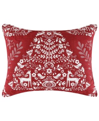 Noella Christmas Tree Holiday Pillow Sham, King
