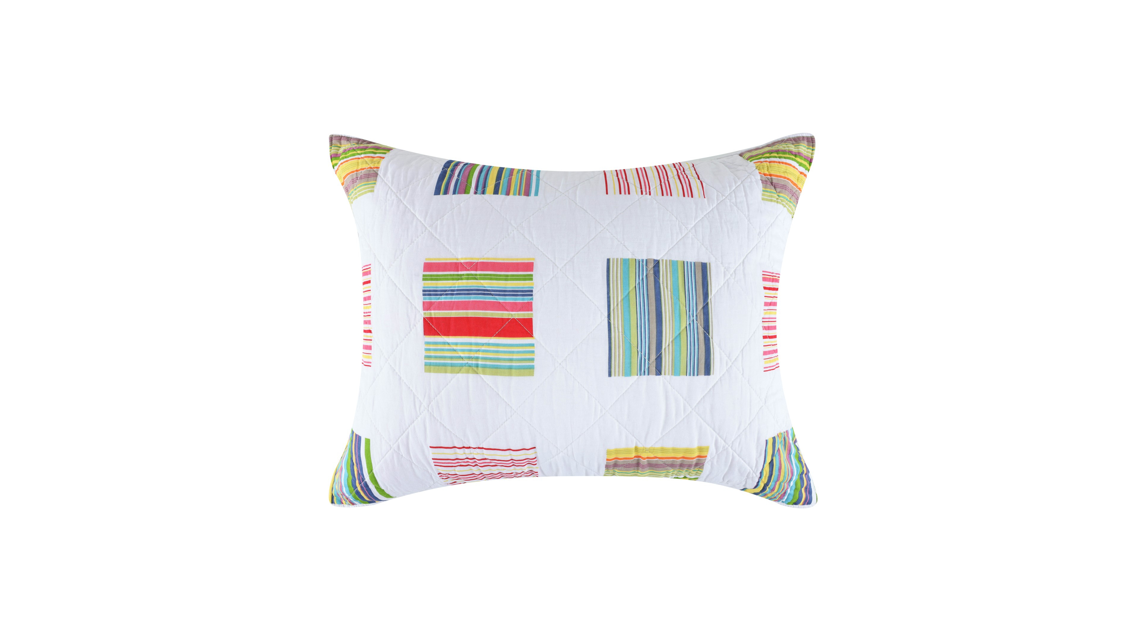 Greenland Home Fashions Sailor Modern Quilted Cotton Pillow Sham, King