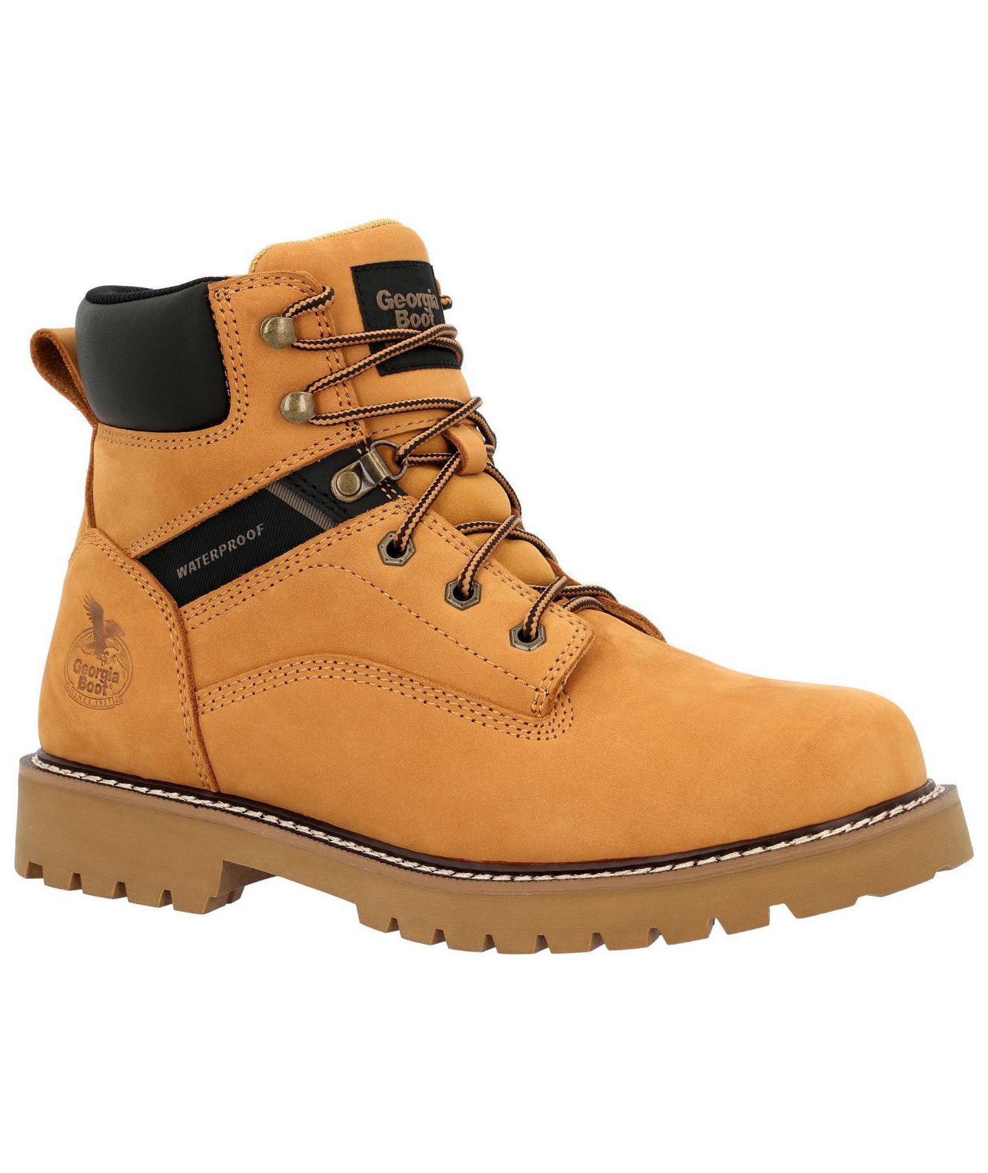 Мужские ботинки GEORGIA BOOT Core 37 Steel Toe 6" Waterproof Work Boot, цвет: Пшеничный — фото 9