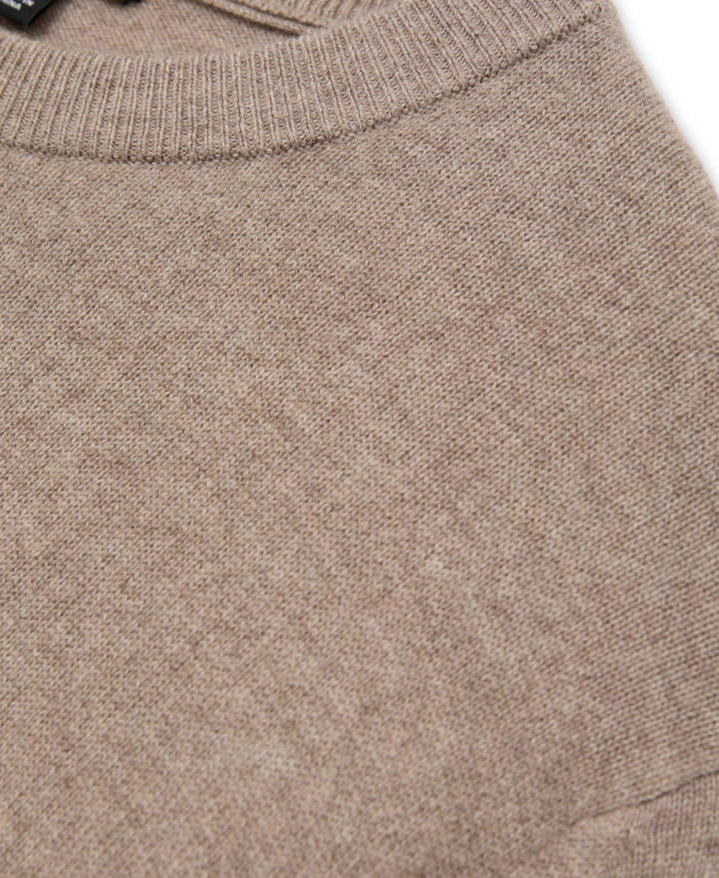 Мужской свитер REISS Monarch Cashmere Crew-Neck, цвет: Серо-коричневый меланжевый — фото 3