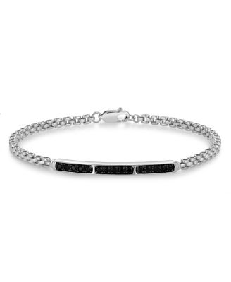 Black Spinel Bracelet (0.55 ct. t.w.) in 925 Sterling Silver