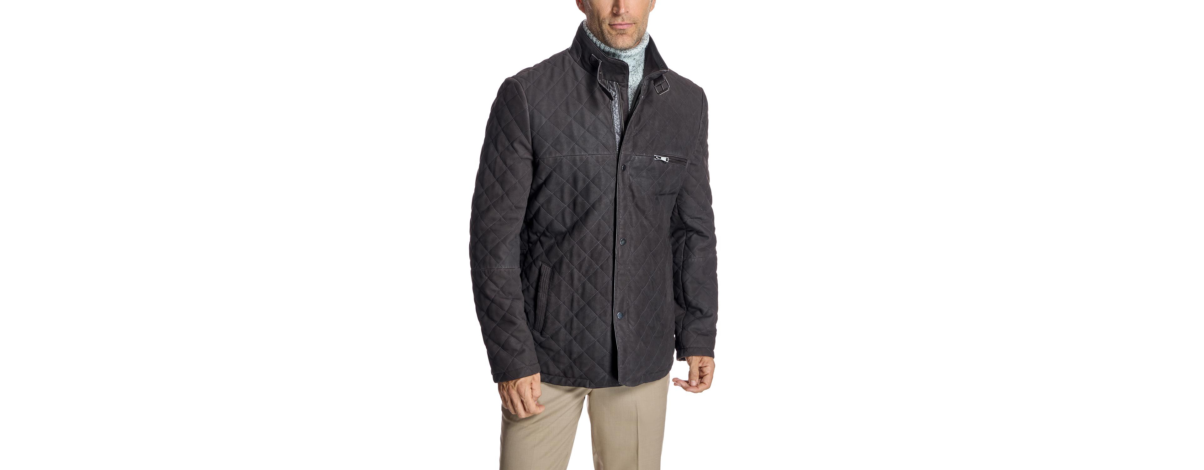 Julia & Stella By Maximilian Men's Quilted Italian Leather Jacket