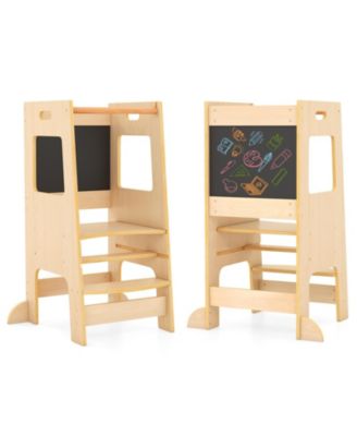 Toddler Adjustable Chalkboard Step Stool