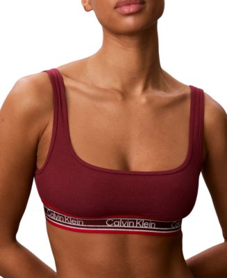 Women's Icon Stripe Ribbed Unlined Bralette, QF9061