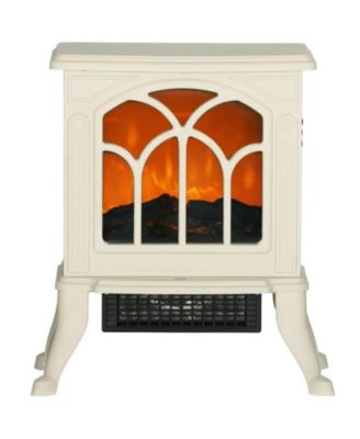 17" Freestanding Electric Fireplace Stove with Realistic Flame