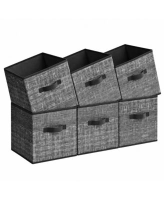 11.8 in Cube Non-Woven with Double Handles Storage Bins
