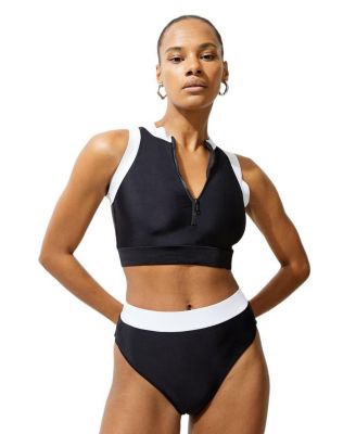 Women's High Waist High Cut Bikini Bottoms